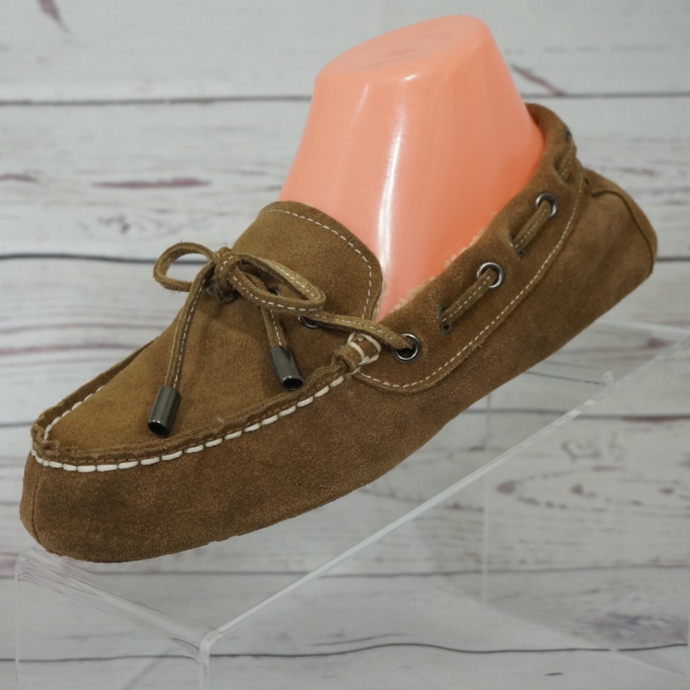 Khombu Bella Slippers Size 8M Suede & Faux Fur